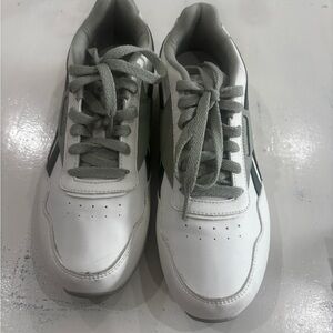 Reebok White and Gray Women's Sneakers